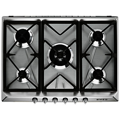 Smeg SR975XGH Victoria Integrated Gas Hob, Stainless Steel